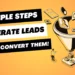 How to Generate Leads and Convert them using 5 Simple Steps